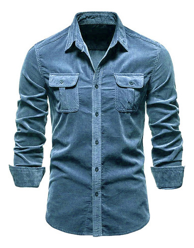 Camisa Ejecutiva De Pana Para Hombre