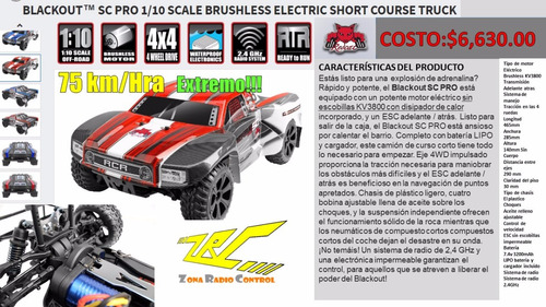 Redcat Racing. Blackout Sc Pro 1/10 Scale Brushless Electric