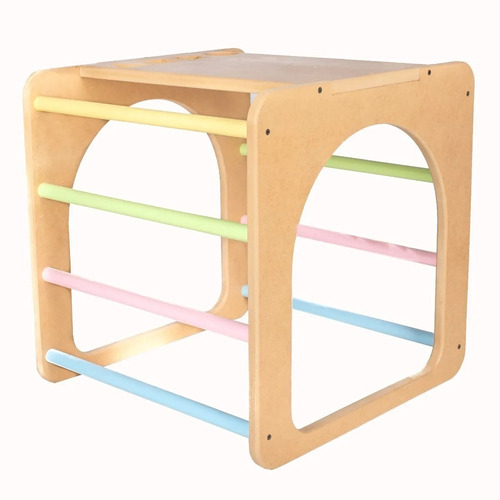  Cubo Pikler Trepador Para Niños Arcoiris Montessori Juego