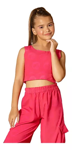 Saia Barbie Roupas Infantil Menina Blogueirinha De Luxo