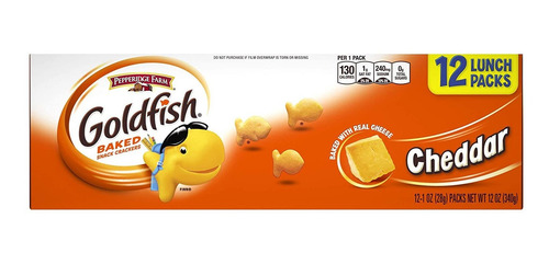Pepperidge Farm Goldfish Cheddar Galletas, 1 Onza Snack-pack