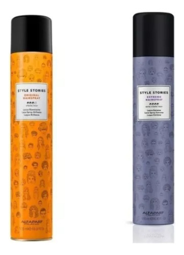 Pack 2 Hairspray Alfaparf Style Stories Extreme Y Brillante