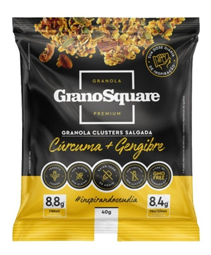 Granola Premium Grano Square Salgada Cúrcuma E Gengibre 40g