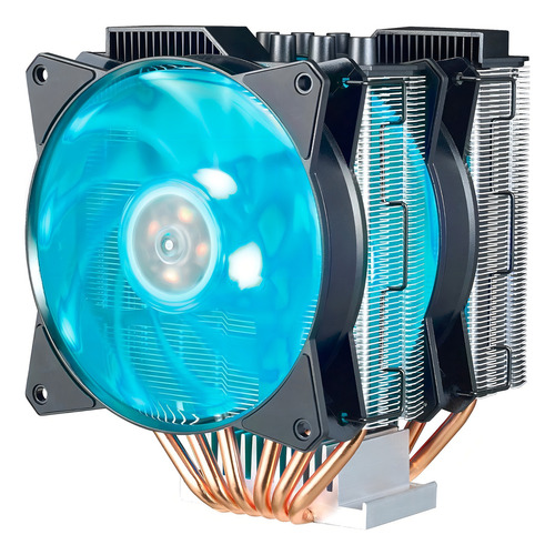 Cooler Master Ma620p Led Rgb C/ 6 Heatpipes De Cobre - 02 Coolers - Duplo Dissipador - Dual Fan - P/ Amd Ryzen AM4 AM3+ AM2+ FM2+ FM1 e Intel LGA 2066 2011-v3 2011 1366 1200 1151 1150 1155 1156 e 775