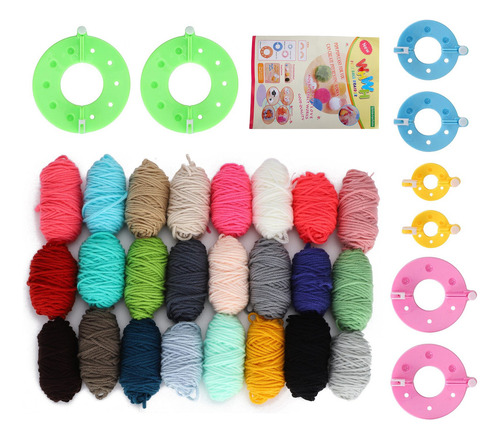 A Kits Para Hacer Pompones, Tejer Bolas De Pelusa, Hilo De