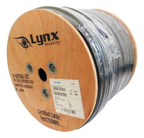 CABLE UTP CAT 5E COBRE EXTERIOR X 100 MTR LYNX