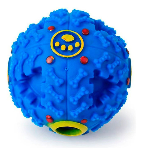 Pelota Dispensadora Con Sonido Azul