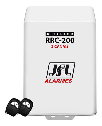 Kit Receptor 2 Canais Programável Rrc 200 Jfl Com Controle