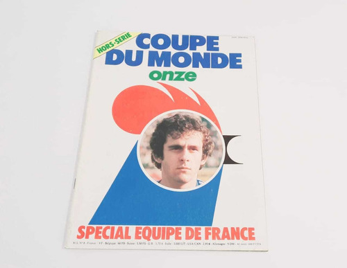 Revista Onze Copa 78 Seleção Francesa (Usado)