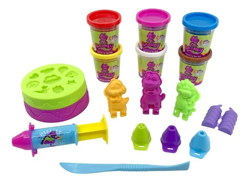 Barneys Set Plastilina Softee Dough Moldes Pasteleria / B Multicolor
