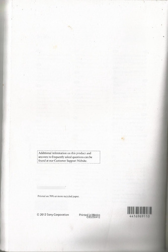 Manual Das Filmadoras Sony Hdr-cx190/cx200/cx210/pj200 (Usado)