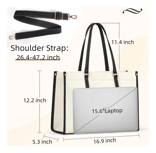 Bolsa Para Laptop Para Mujer, Bolsa De Lona De 15.6 Pulgadas | Meses sin interés