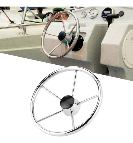 Volante De Acero De 131/2 Pulgadas Y 5 Radios For Barco