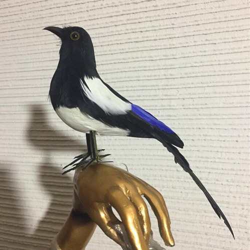 Urraca-pájaro De Imitación, Modelo De Pluma 21cm