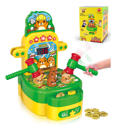Vatos Whack Game Mole, Mini Juego De Arcade Electrónico Co.