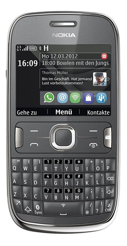 Imagem 1 de 2 de Nokia Asha 302 256 MB dark gray 128 MB RAM
