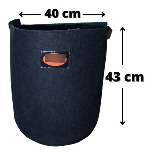 Imagen 2 de 7 de Matera 60 L Growbags Tela Esponjosa Plástica Geomacetas 2und