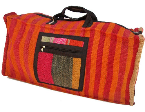 Bolso Artesanal De Telar Andino 65x33cm En Mamakolla