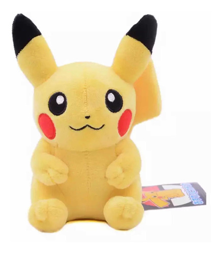 Peluche Pikachu, Pokemón, 20 Cms.