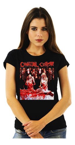 Polera Mujer Cannibal Corpse Butchered At Birth Metal Impres