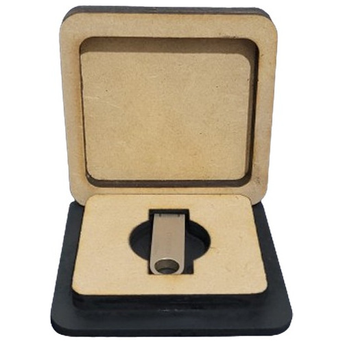 Estuche De Memoria Usb, Madera Mdf 3 Mm