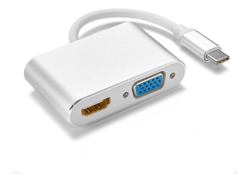 Adaptador Ymy, 2 En 1, De Usb-c A Hdmi 4k A 30hz + Vga 1080p