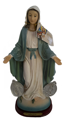 Figura Imagen Virgen Medalla Mlagrosa Di Angelo 31 Cm 60vrd