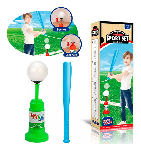 Set De Juguetes Deportivos De Béisbol Para Niños Bate Pelota