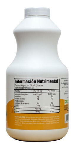 Imagen 4 de 4 de (2 Piezas) 3x3 Vitamina C 1 Litro Greenside