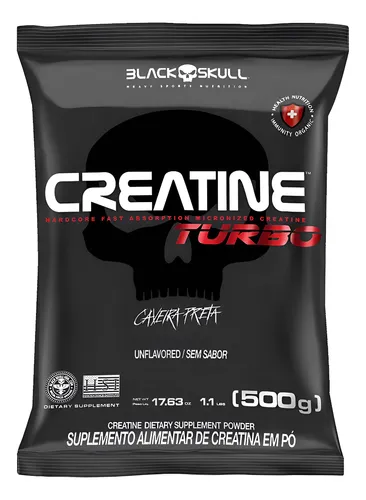 Creatina Turbo Refil 500 g Black Skull