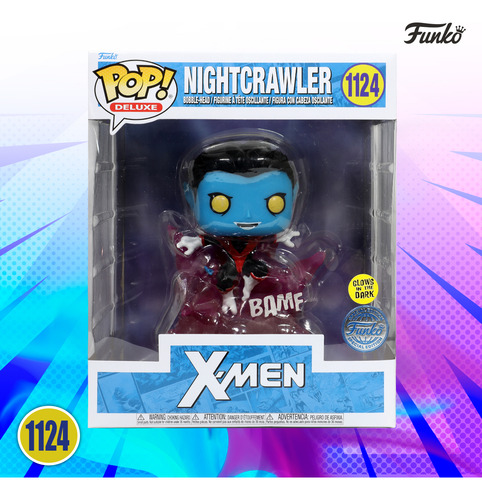 Funko Pop Nightcrawler #1124 Glow X Men Marvel Figura Deluxe