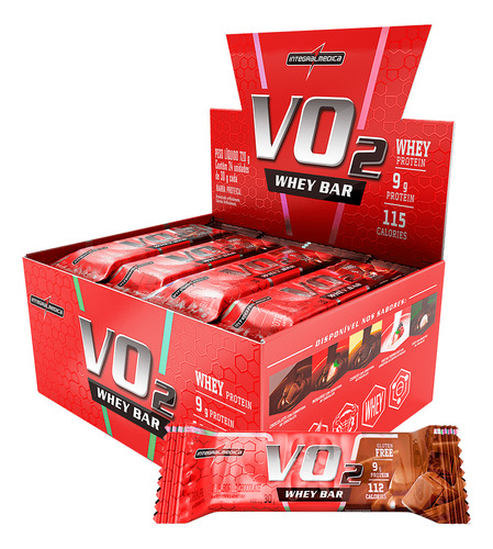 Vo2 Slim Protein Bar (12 Uni.) - Chocolate Integralmédica Chocolate