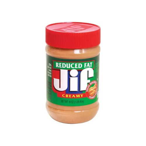 Jif Creamy Peanut Butter Reduced Fat Importada 454 Gr
