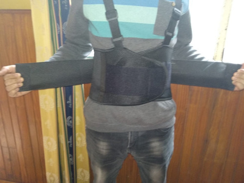 Imagen 4 de 5 de Faja Lumbar De Trabajo D Fuerza Excelente Hasta Xxxl 125cm