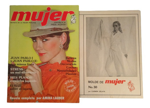 Revista Mujer Ed 30 Diciembre 1978 Incluye Molde De Vestido
