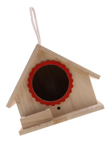 Casa De Pájaros De Para Pájaros Caja Colgante Con Cuerda