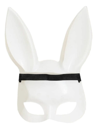 Mascara Para Carnaval., Mxbmk-007, 2 Pzas. Mascara Bunny, Bl Color Blanco Bunmask