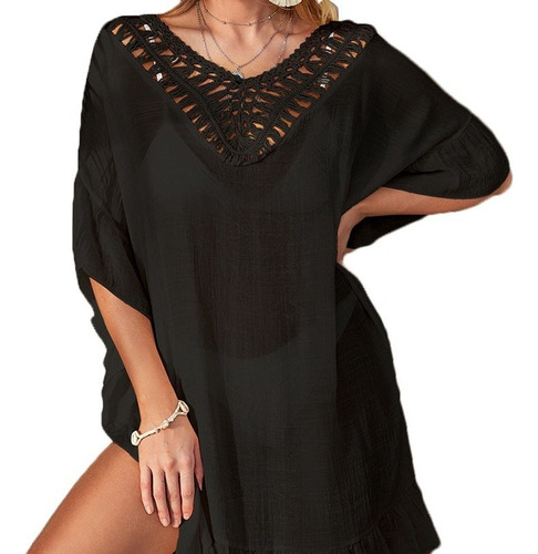 Salida De Playa Pareo Cover Up Mujer Elegante Vestido