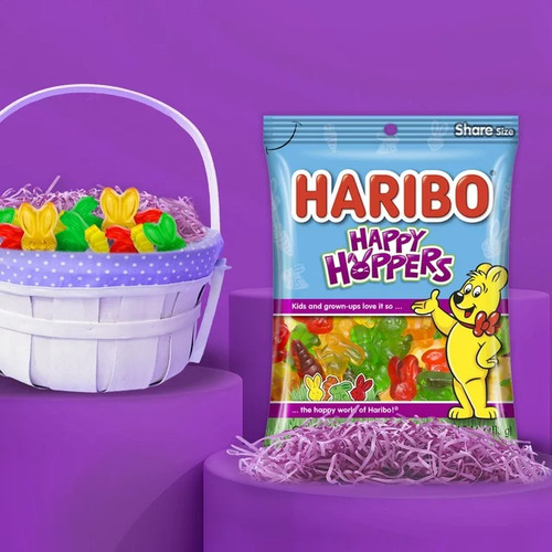 Gomitas Haribo Happy Hoppers Edicion Pascua 113g Americano