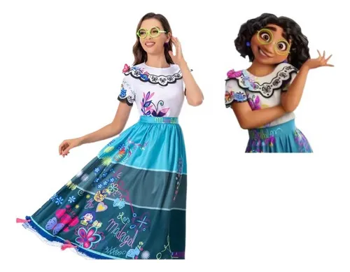Mirabel-charm Disfraz Adulto Vestido Cosplay 4pcs
