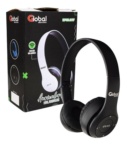 Auriculares Bluetooth Inalambrico Stereo Color Negro Epbl037