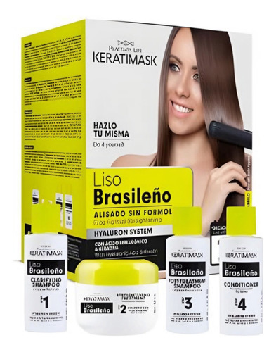 Kit De Alisado/laceado Brasilero Keratimask Placenta Life