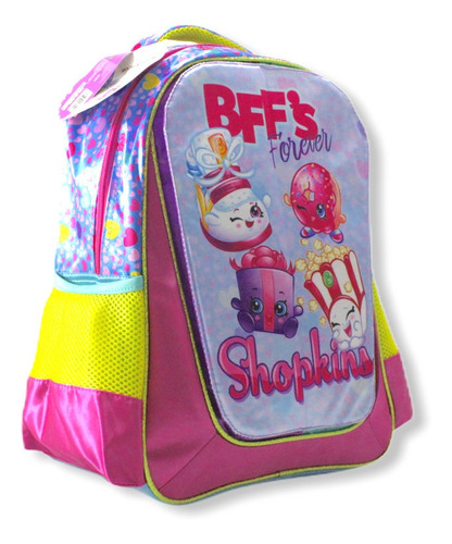 Mochila Para  Niña  Escolar Shopkins Kinder/ Primaria