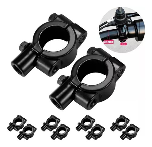 10mm Soporte Base Espejos Motos Cuatrimotos Universal 10 Pcs