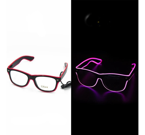 Lentes Luminosos Neon Para Fiesta Uv 400 Glow Stick