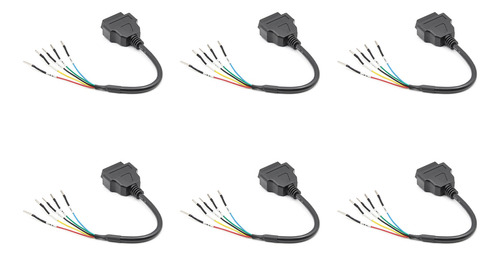 6 Conectores Obd Obd2 Hembra K Line Can Jumper Tester De 16