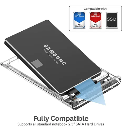 External Hard Drive Enclosure Sabrent 2.5'' Sata To Usb 3.0