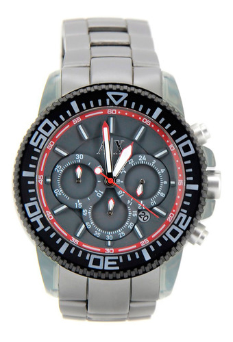 Relógio Armani Exchange - Ax1208 Cor da correia Alumínio Cor do bisel Preto Cor do fundo Cinza-escuro