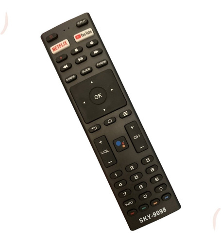 Controle Remoto Para Tv Jvc Smart Led 4k Netflix Youtube