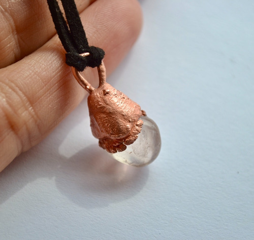 Imagen 2 de 5 de Collar Tauro - Cuarzo Rosa, Piedra Natural Del Amor, Regalo
